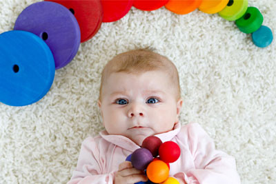 Os bebês podem reconhecer cores diferentes?